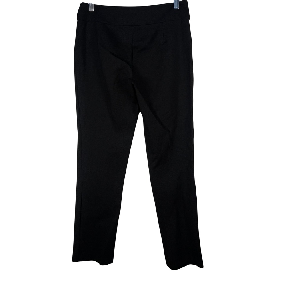 Lena Gabrielle Dress Pants Women's Pull‎ on Black Stretch Straight Leg Size 8